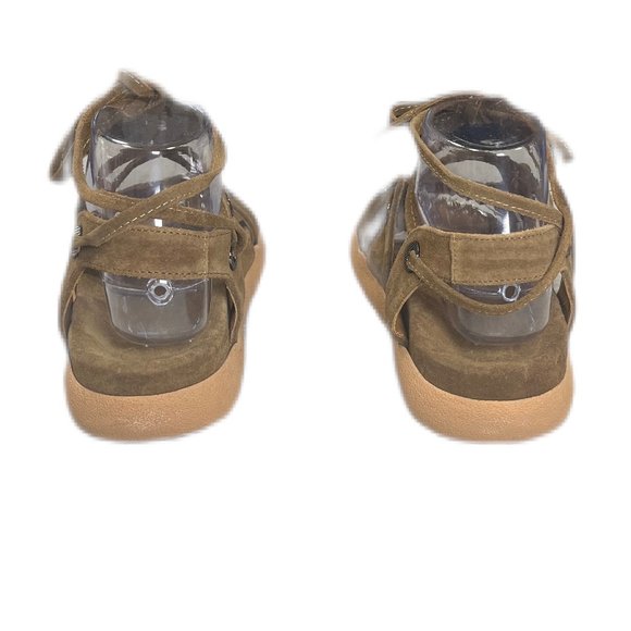 NWOT Anthropologie Brown Tie-Up Gladiator Sandals, Size 6.5 - Picture 3 of 4